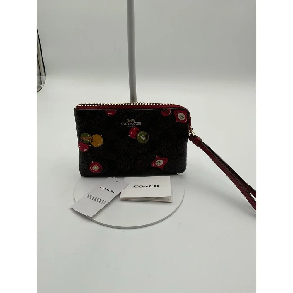 Authentic Women Coach New York Coin Wallet Bag With Zipper
